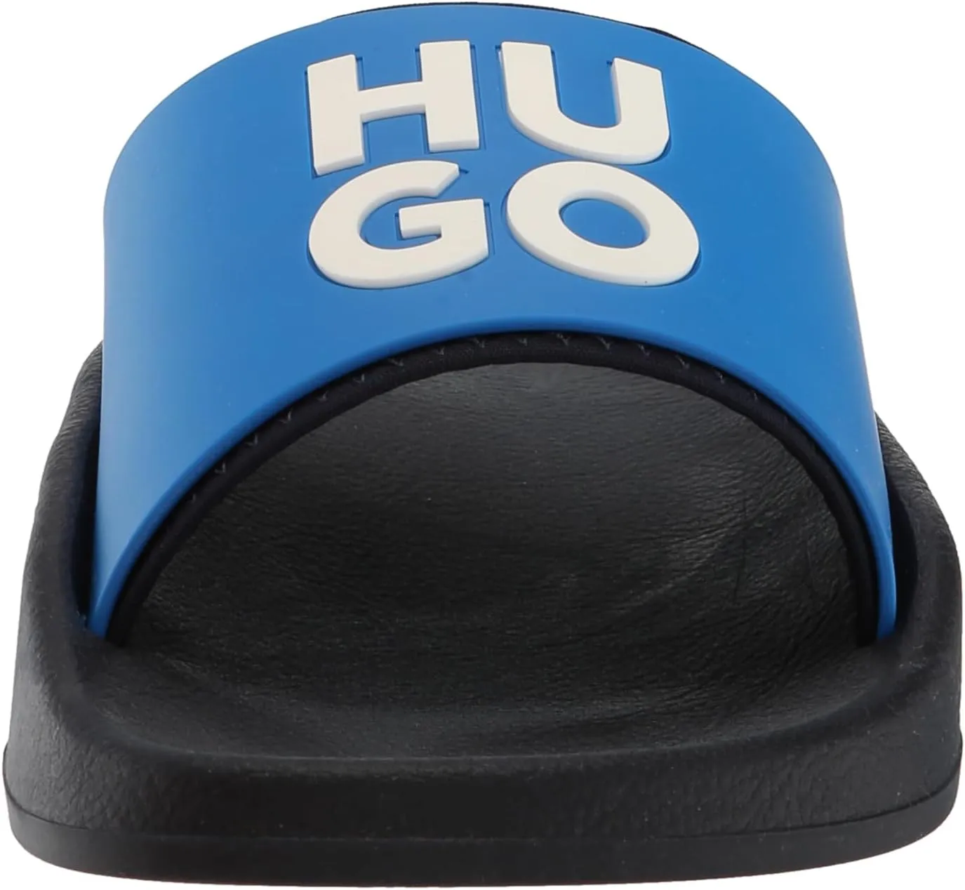 HUGO men's Stacked Logo Slide Sandal