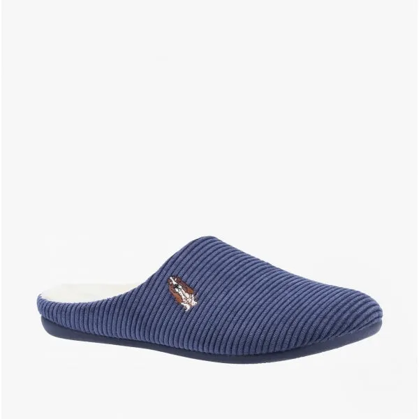 Hush Puppies RAELYN Womens Corduroy Mule Slippers Navy
