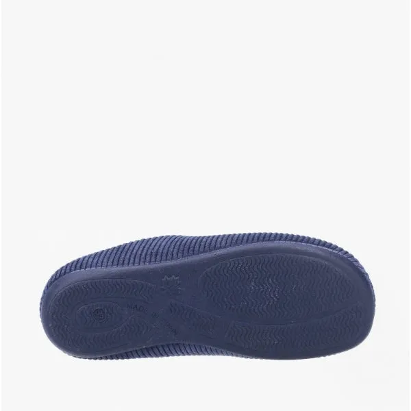 Hush Puppies RAELYN Womens Corduroy Mule Slippers Navy