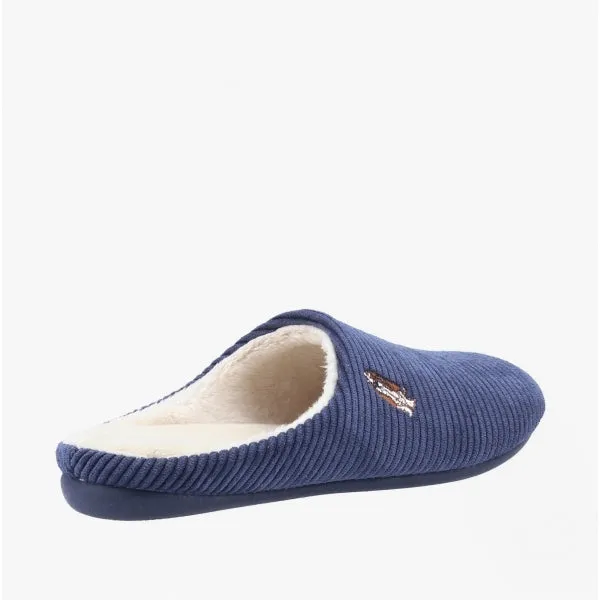Hush Puppies RAELYN Womens Corduroy Mule Slippers Navy