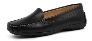 Hush Puppies Womens Renita II Black Leather Shoes