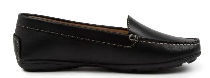 Hush Puppies Womens Renita II Black Leather Shoes