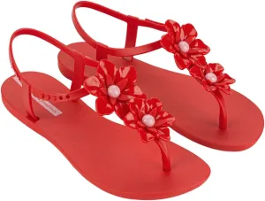 Ipanema Duo Flowers Fem Womens Sandals - Comfy Open Toe Sandals for Women, Thong Sandals w/T-Strap, Adjustable Ankle Strap, Floral Design, Dressy Sandals, Summer Dress Sandals