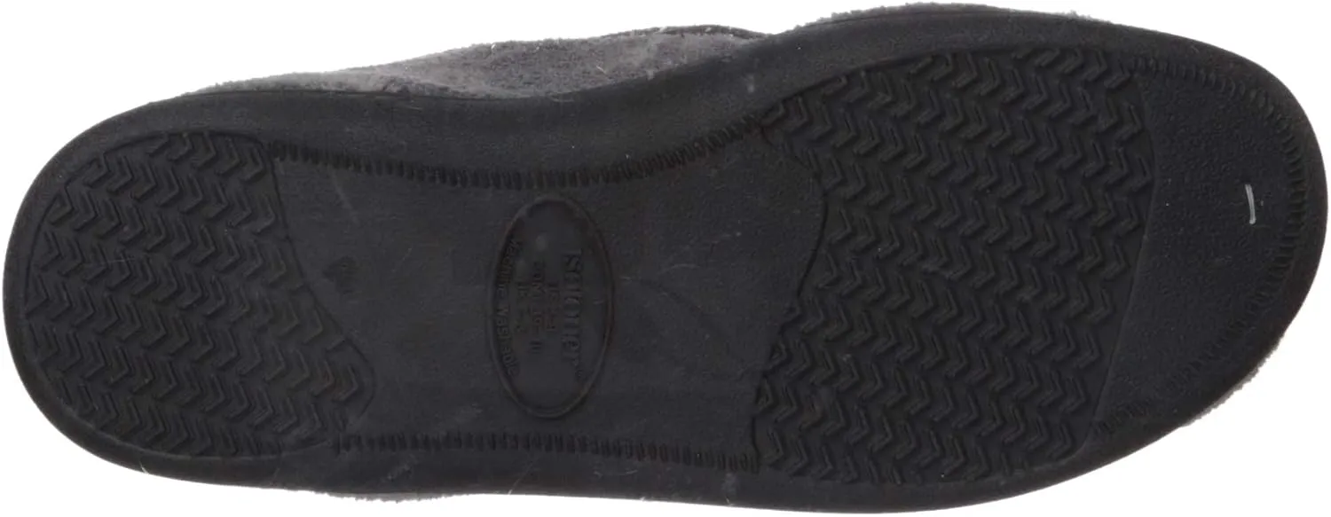 isotoner Men's Terry Moccasin Slipper with Memory Foam for Indoor/Outdoor Comfort