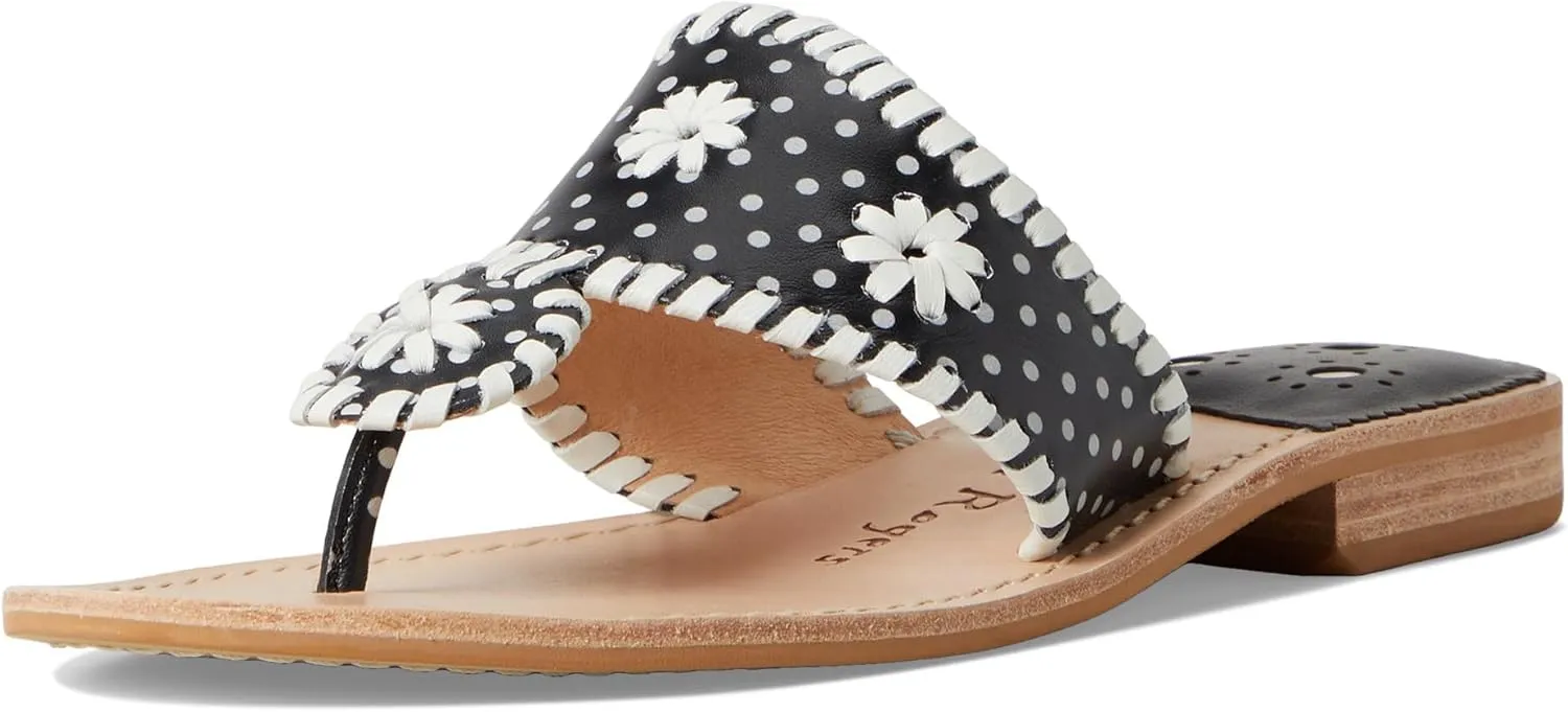 Jack Rogers Women's Jacks Flat Sandal-Nappa/Patent