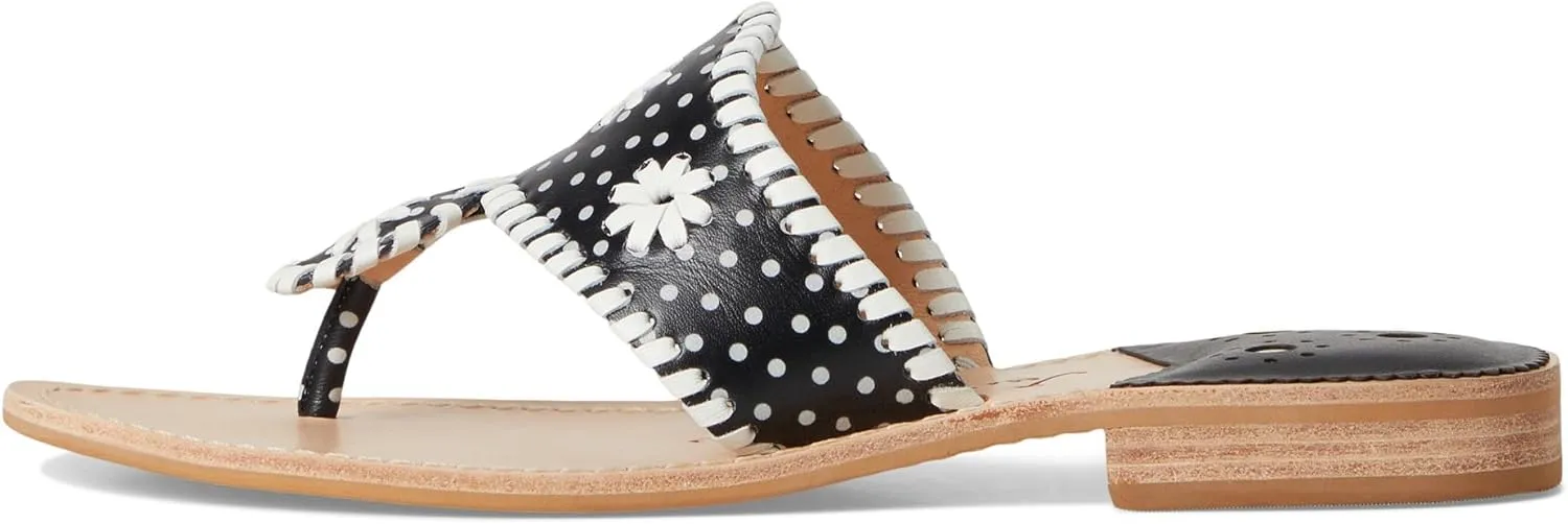 Jack Rogers Women's Jacks Flat Sandal-Nappa/Patent