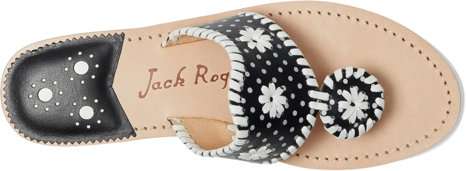 Jack Rogers Women's Jacks Flat Sandal-Nappa/Patent