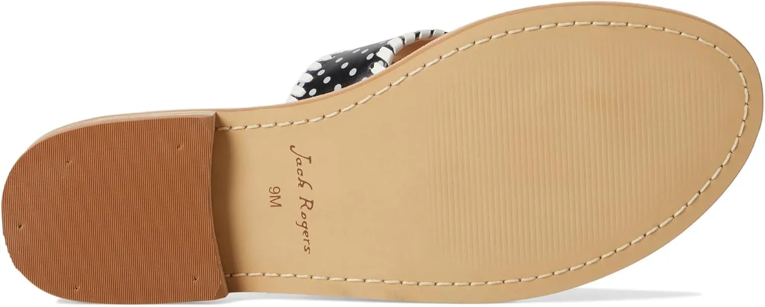 Jack Rogers Women's Jacks Flat Sandal-Nappa/Patent