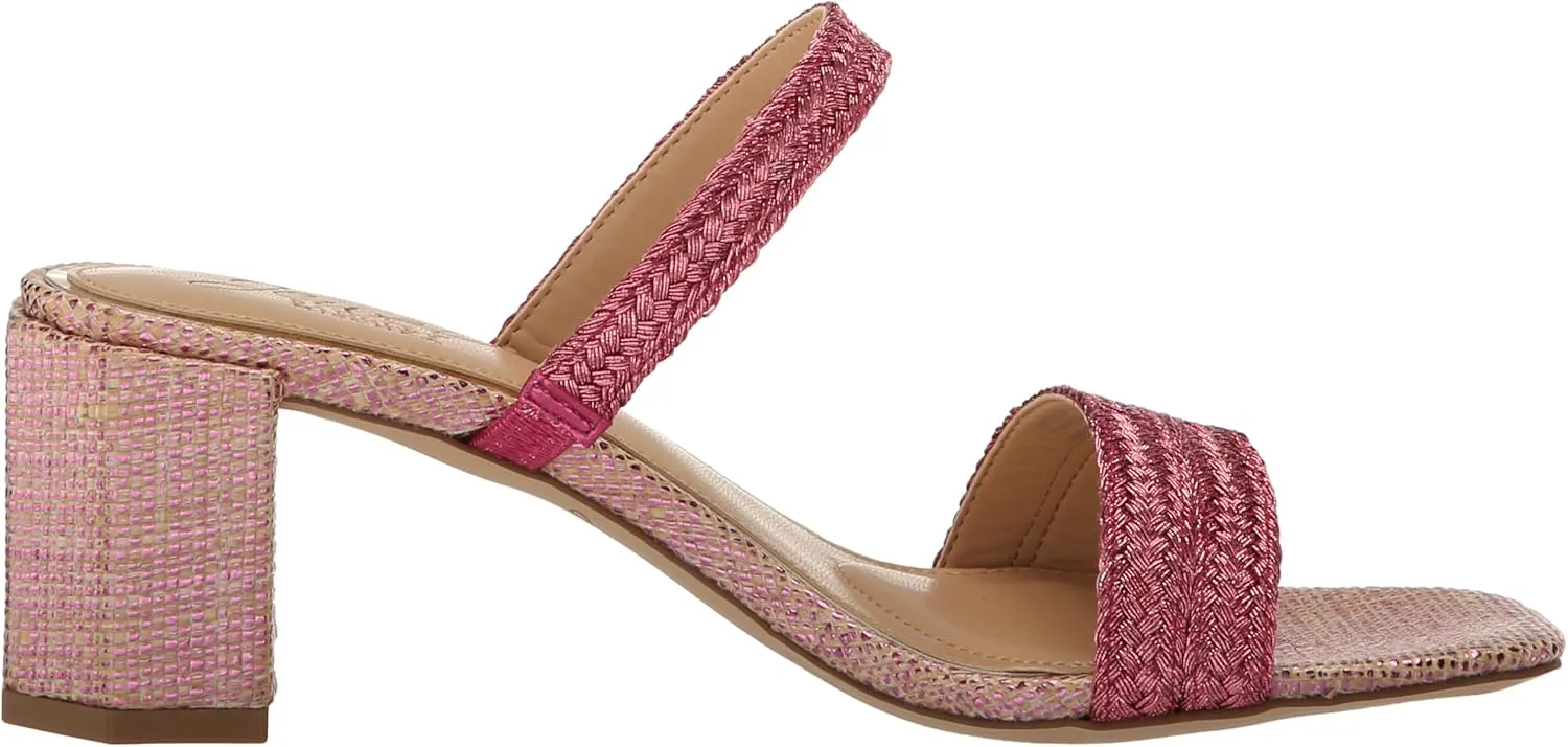 Jewel Badgley Mischka Heat Textured Block Heel Mule