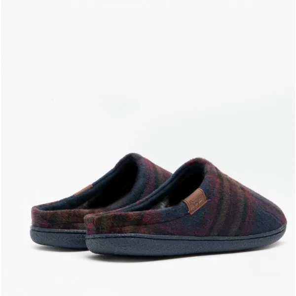 Jo & Joe CELTIC Mens Mule Slippers Navy