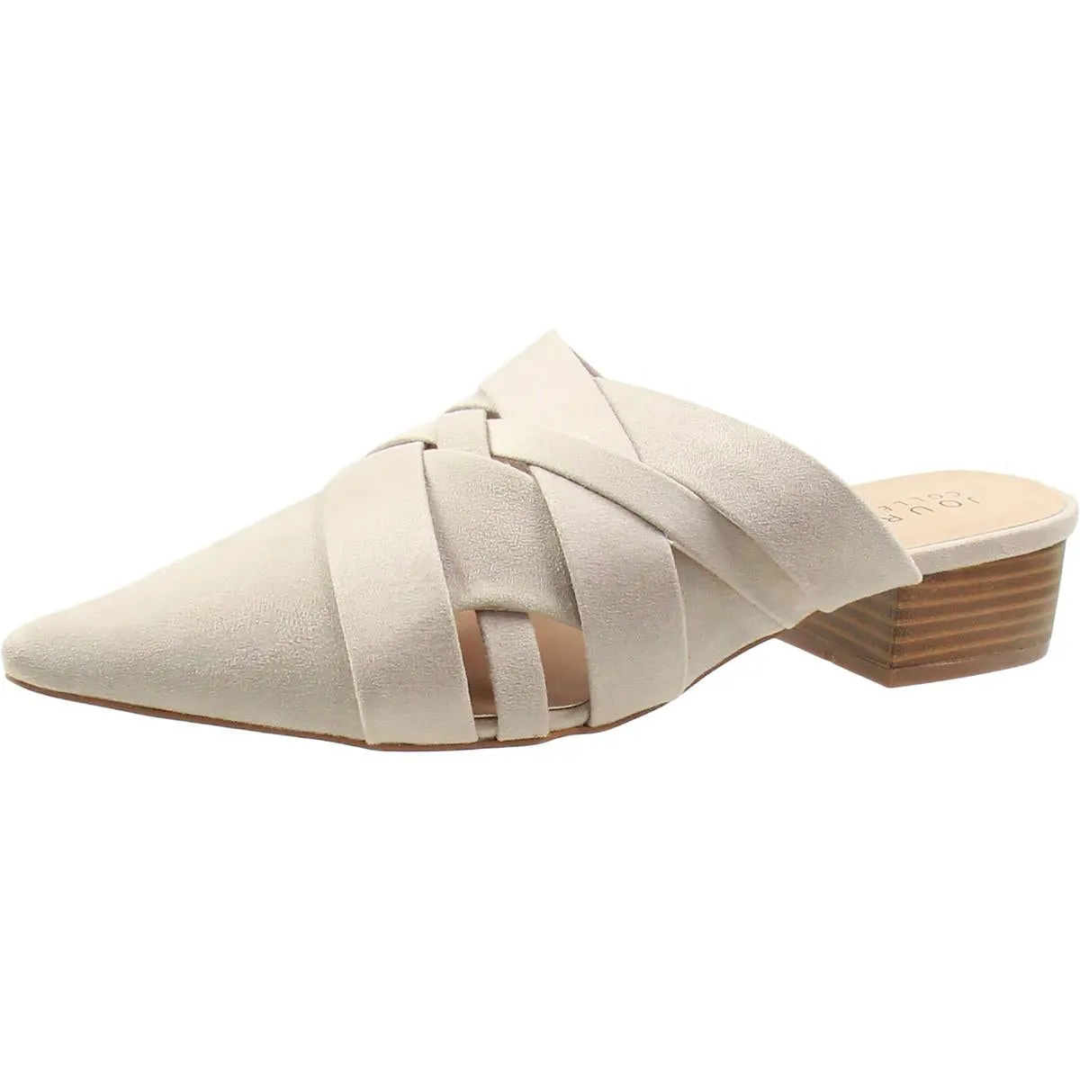 Journee Collection Womens Kalida Pointed Toe Slip On Mule Sandals