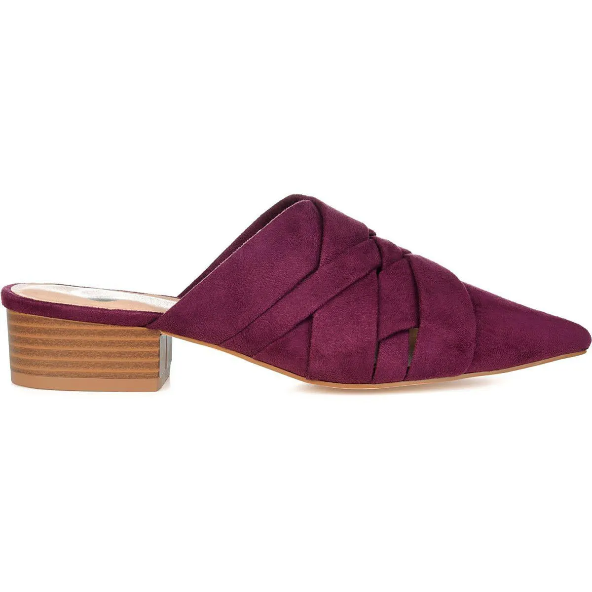 Journee Collection Womens Kalida Pointed Toe Slip On Mule Sandals