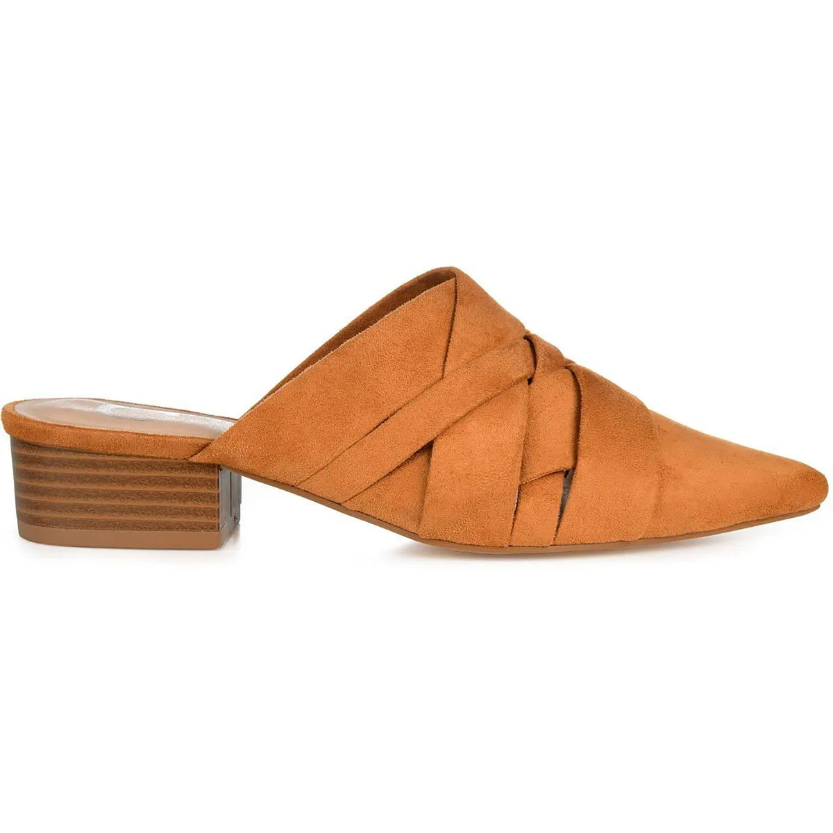 Journee Collection Womens Kalida Pointed Toe Slip On Mule Sandals