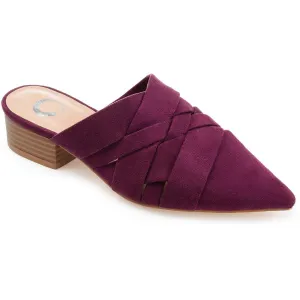 Journee Collection Womens Kalida Pointed Toe Slip On Mule Sandals