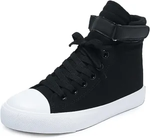 Julymens Unisex Women's Men's High-Top Canvas Shoes Plush Lining Winter Sports Shoes