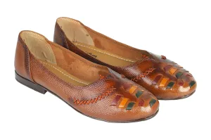 LADIES FLAT LEATHER BELLY 996063