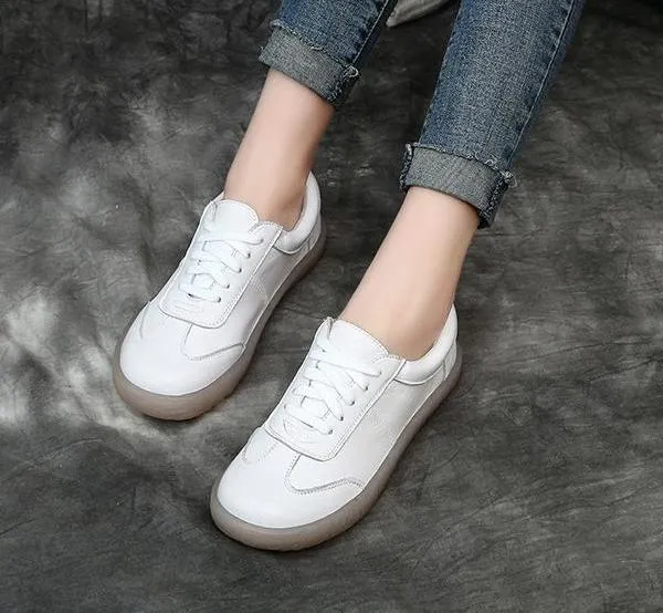 Leather Summer New Women Casual Shoes 35-41