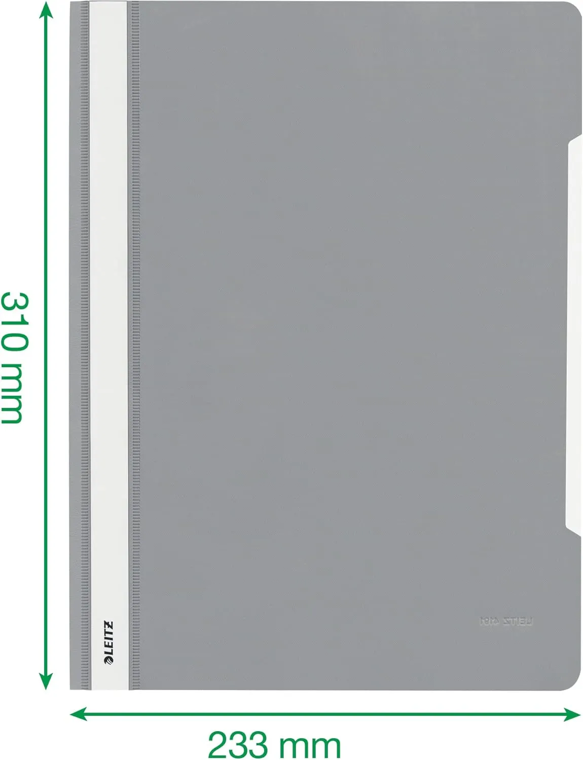 Leitz A4 Standard Plastic File, Pack of 25, 250 Sheet Capacity, Black, 41910095