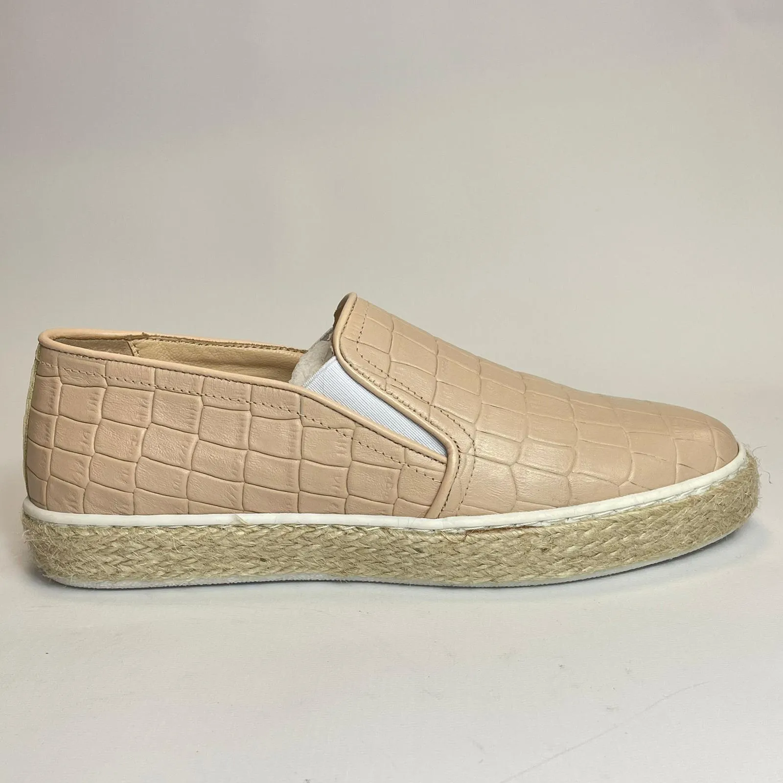L.K.Bennett Women’s Juliana Leather Flatform Ladies Trainers Beige