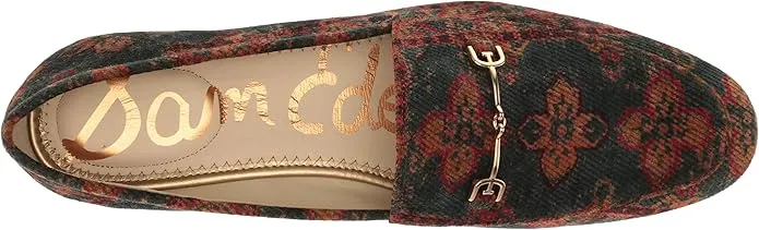 Loafers Blue Classic Extensive collection High-quality Loraine Slip Multi Toe Tapestry On Vamp Edelman Almond Sam