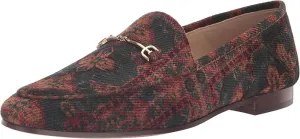 Loafers Blue Classic Extensive collection High-quality Loraine Slip Multi Toe Tapestry On Vamp Edelman Almond Sam