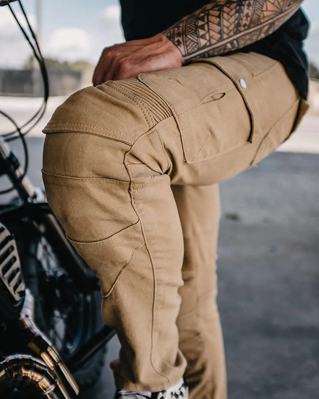 LOMENG Motorcycle Riding Pants Motorbike Motocross Cycling Jeans Safety CE Knee Hip Removable Armored All Seasons for Men