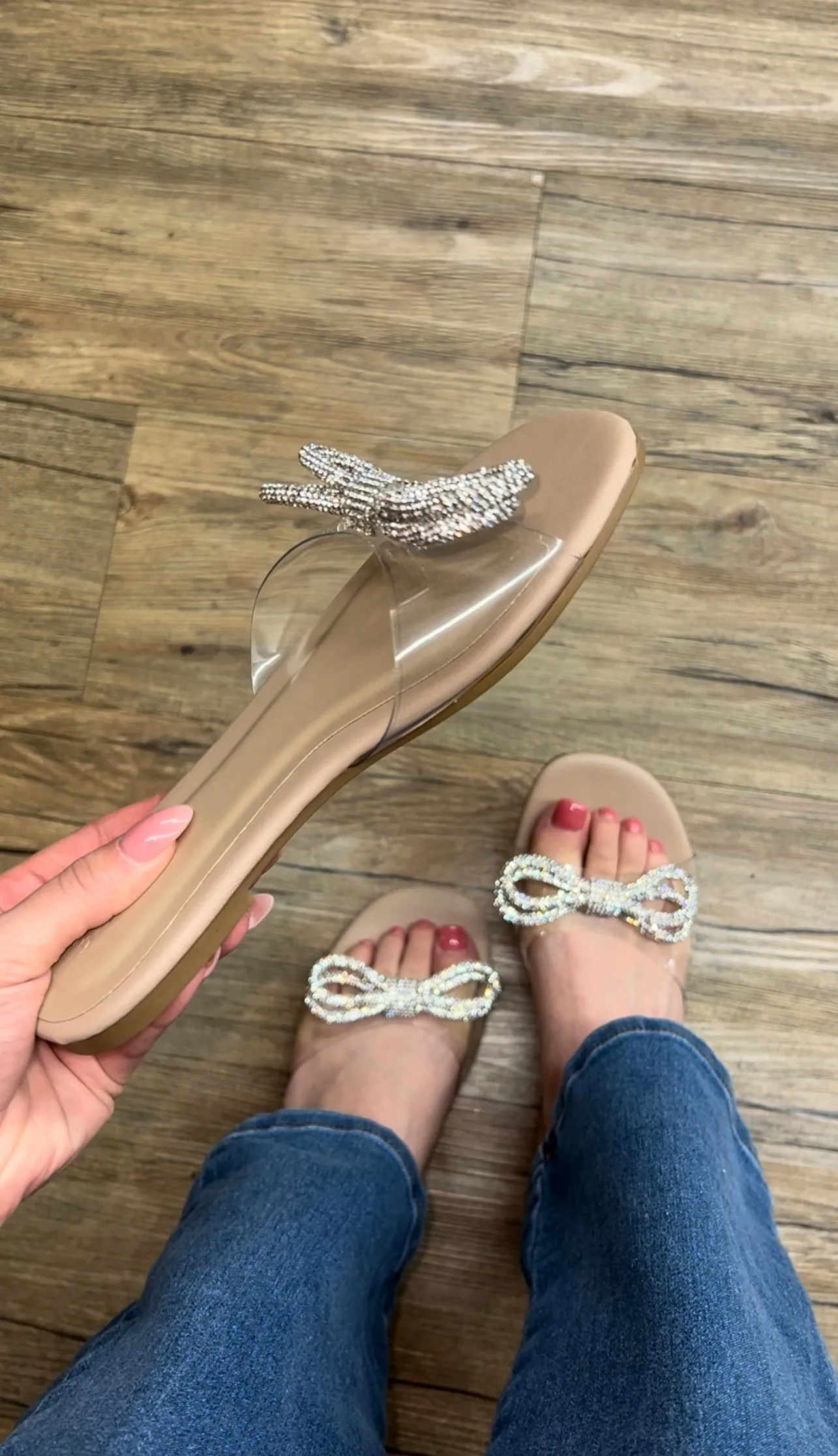 Love Language Flat Sandal - Nude