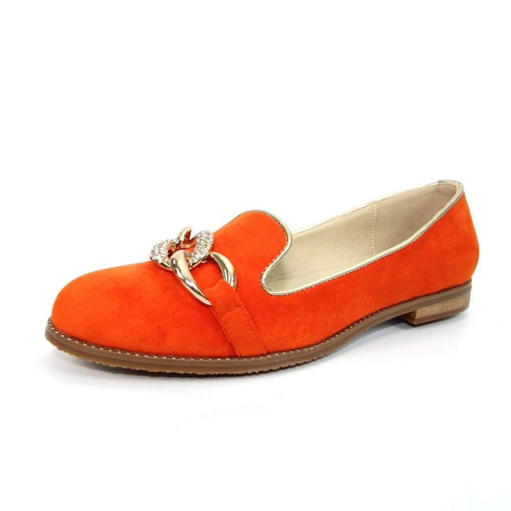 LUNAR - FLC196 Splendid Chain Link Loafer Orange