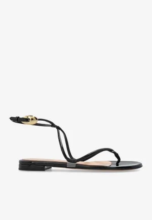 Mamba Leather Flat Sandals
