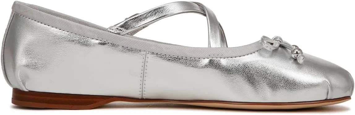 Mary Jane Flats Women Bow Ballet Flats Round Closed Toe Ankle Strap Satin Flats Suede Metallic Flat Shoes Cross-Straps Flat Heel Dress Shoes Office Work Flats Buckle Dance Party 4-11 M US