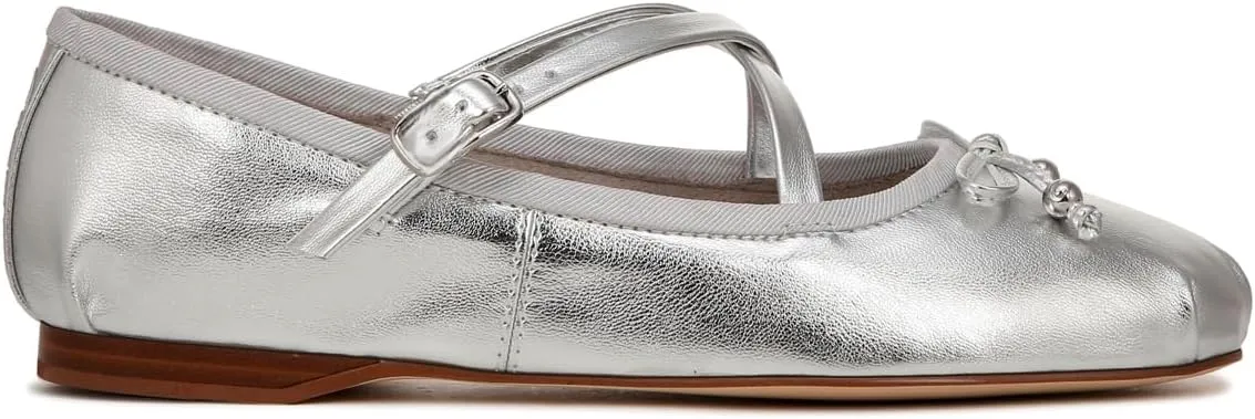 Mary Jane Flats Women Bow Ballet Flats Round Closed Toe Ankle Strap Satin Flats Suede Metallic Flat Shoes Cross-Straps Flat Heel Dress Shoes Office Work Flats Buckle Dance Party 4-11 M US