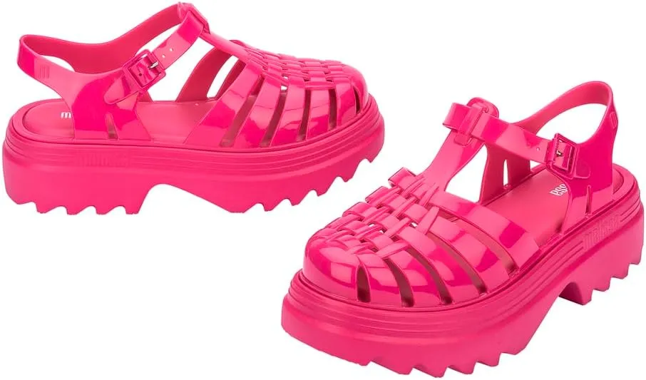 Melissa Possession Platform II Jelly Sandals for Women – Classic Fisherman-Style Chunky Platform with Adjustable Ankle Strap, Lightweight EVA Sole, and Non-Slip Traction