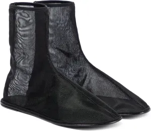 Mesh Ankle Boots For Woman Comfort Round Toe Gauze Flats Boot Spring & Summer Casual Outfit Flat Shoes