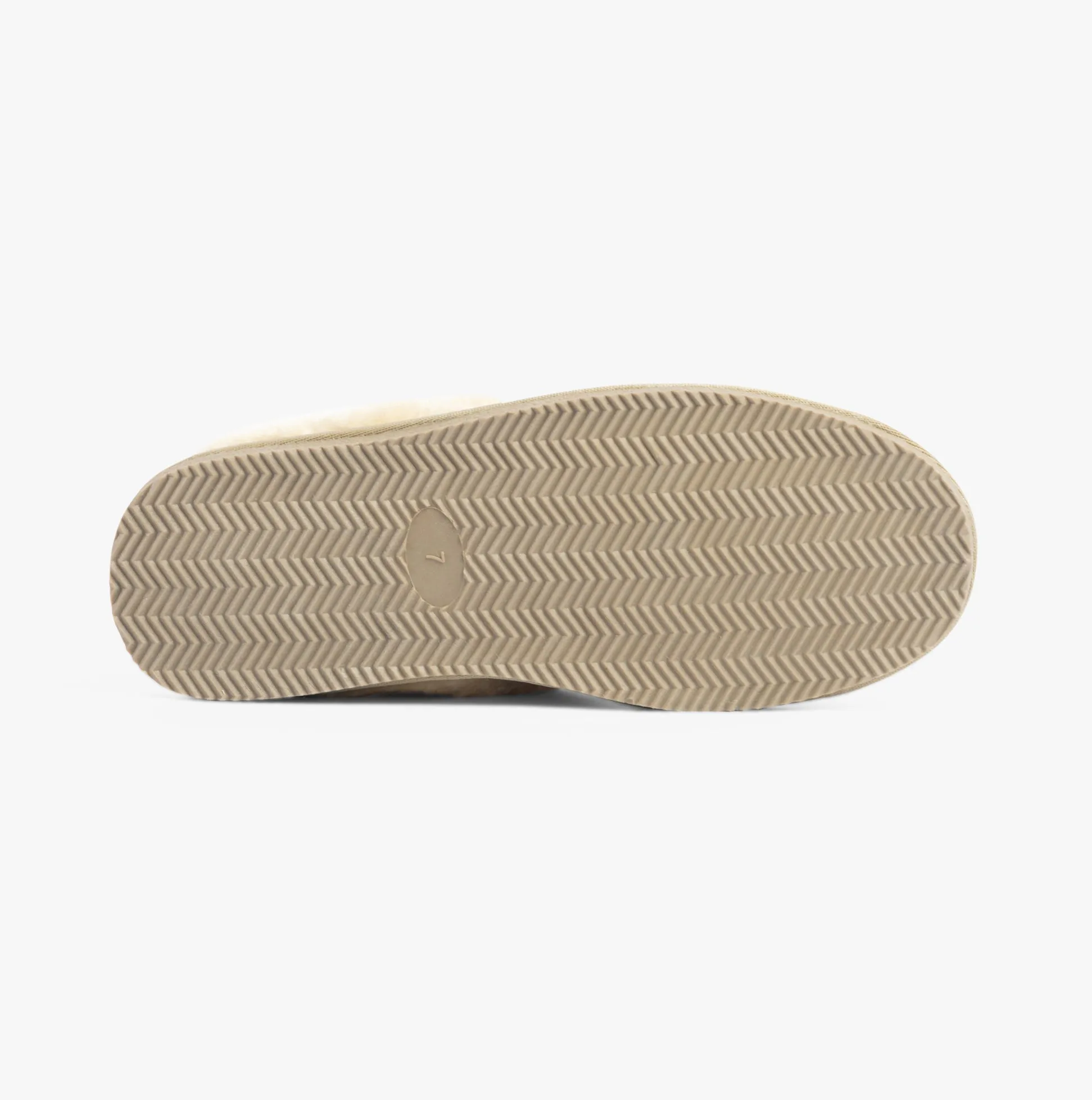 Mokkers KELSEI Womens Suede Mule Slippers Stone