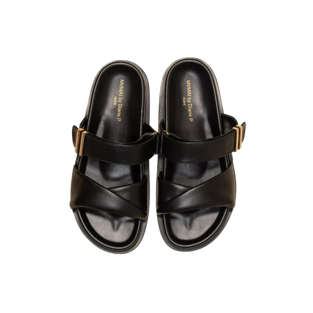 Mules Paddington Black by Diane Perreau - MI/MAI