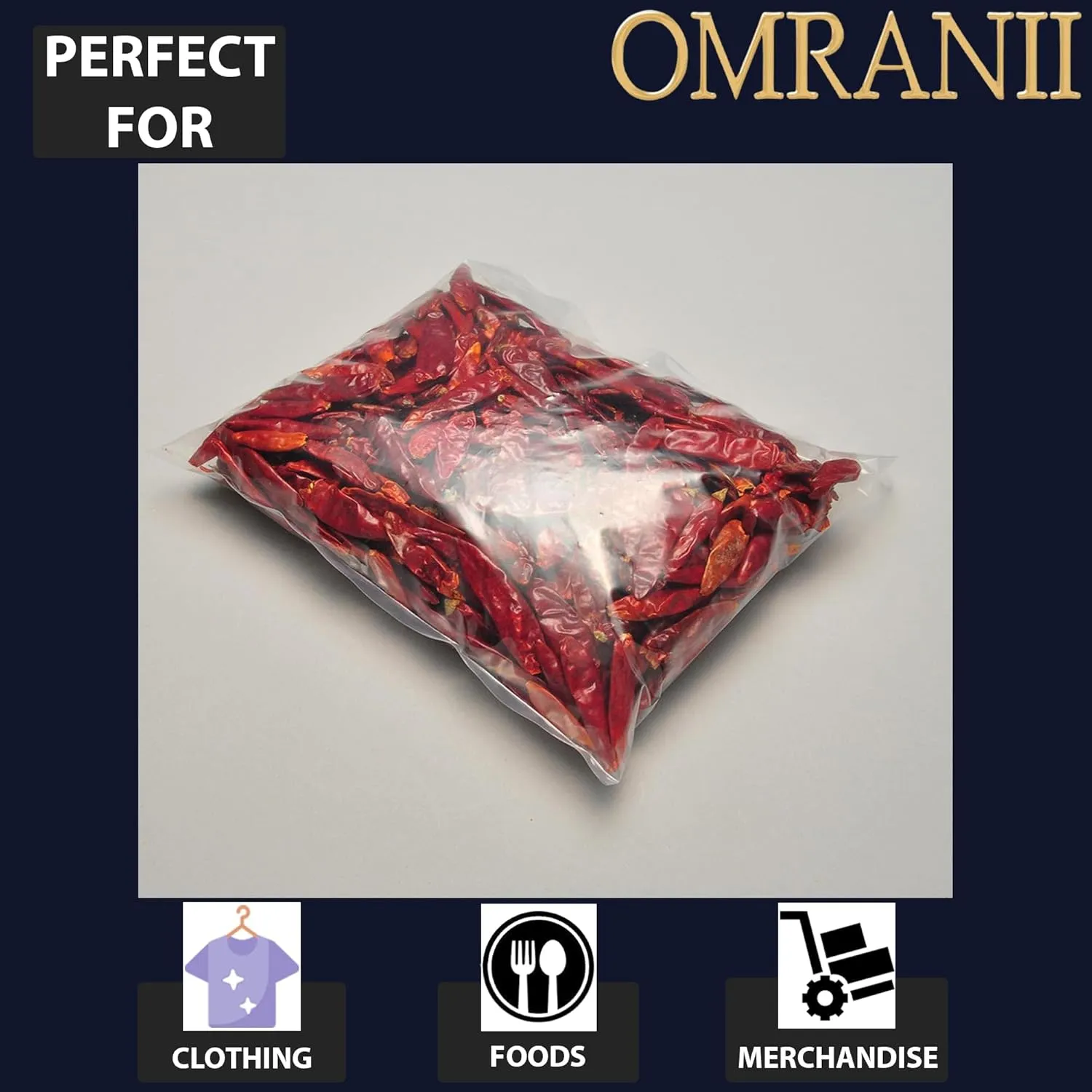 Multiple Sizes Clear Flat Poly Bags, 1.5Mil 15" X 24" & 100 Bags | Low-Density Polyethylene (LDPE), Flat Open Top Plastic Packaging Packing | Flexible and Durable Plastic Bags