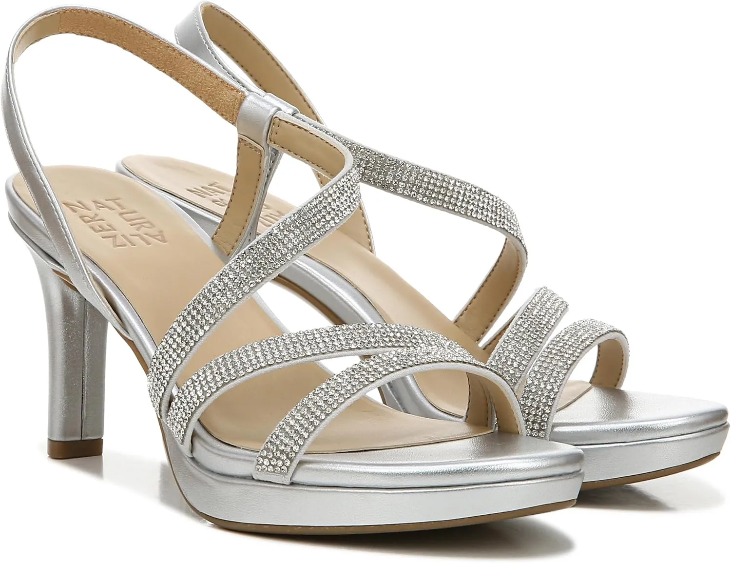 Naturalizer Women's Brenta Strappy Platform Dress Sandal Heeled