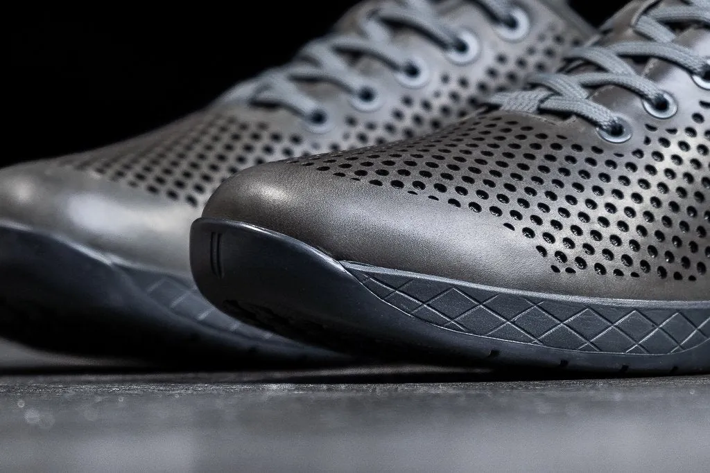 NORDIC GREY LEATHER TRAINER (MEN'S)