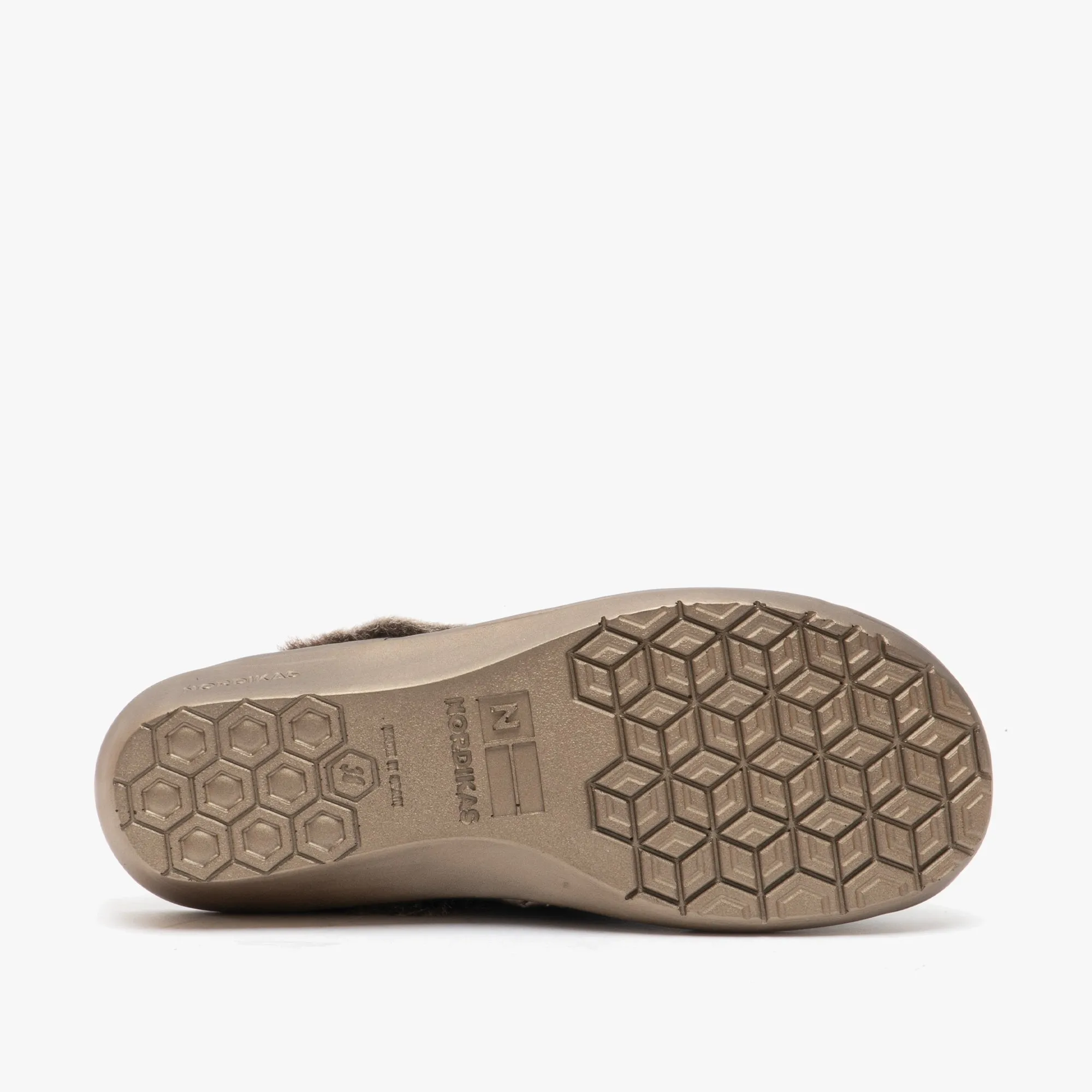Nordikas 1357 (AFELPADO) Womens Suede Mule Slippers Black