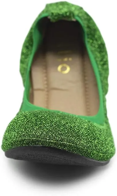 Ollio Women's Shoes Glitter Slip On Comfort Basic Ballet Flats F118