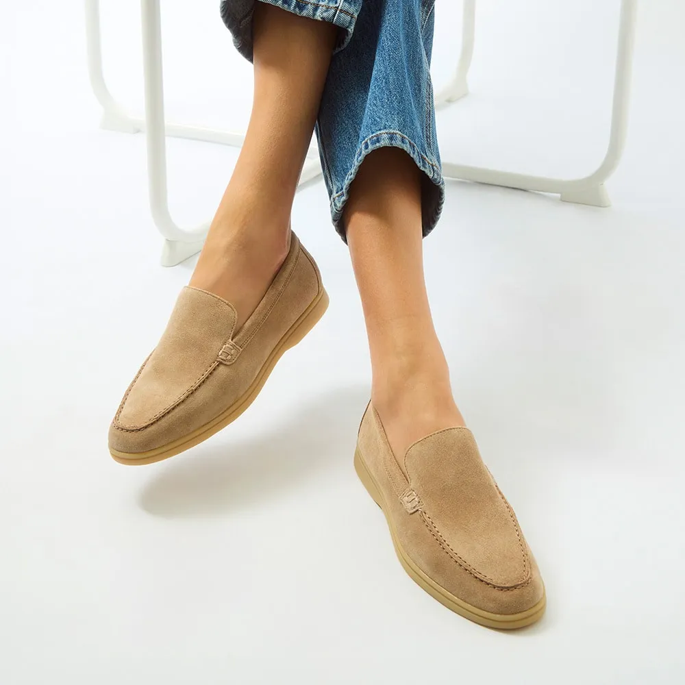 Orlando Loafer in Taupe Suede
