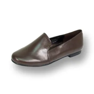 PEERAGE Charlie Women's Wide Width Leather Flat Shoes