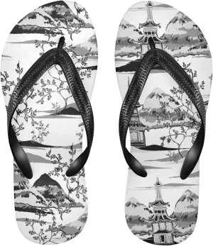 Poeticcity Flip Sandal Men Women Flip Flops for Hotel Spa Home Slippers Bedroom Travel S-XXL