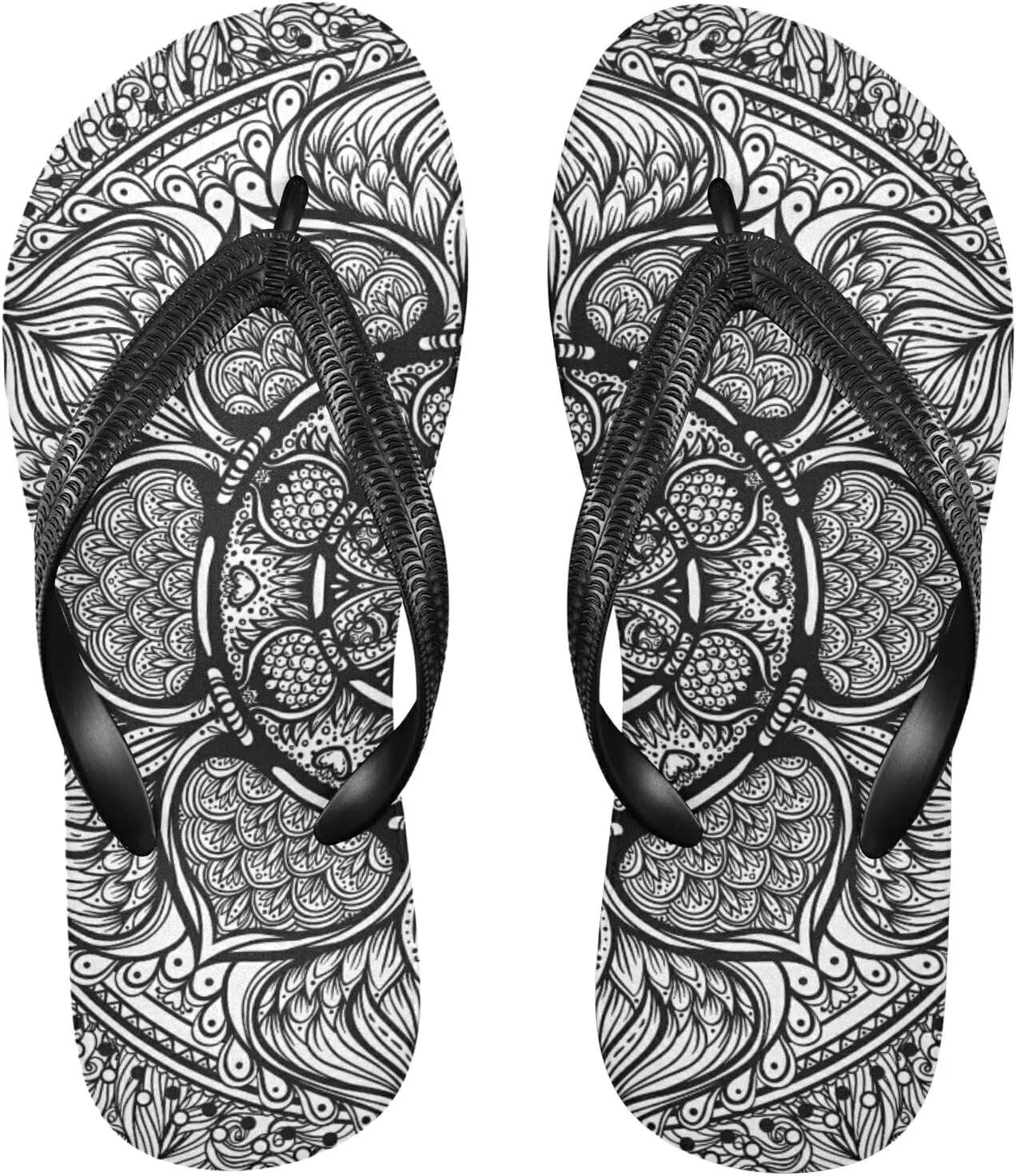Poeticcity Flip Sandal Men Women Flip Flops for Hotel Spa Home Slippers Bedroom Travel S-XXL