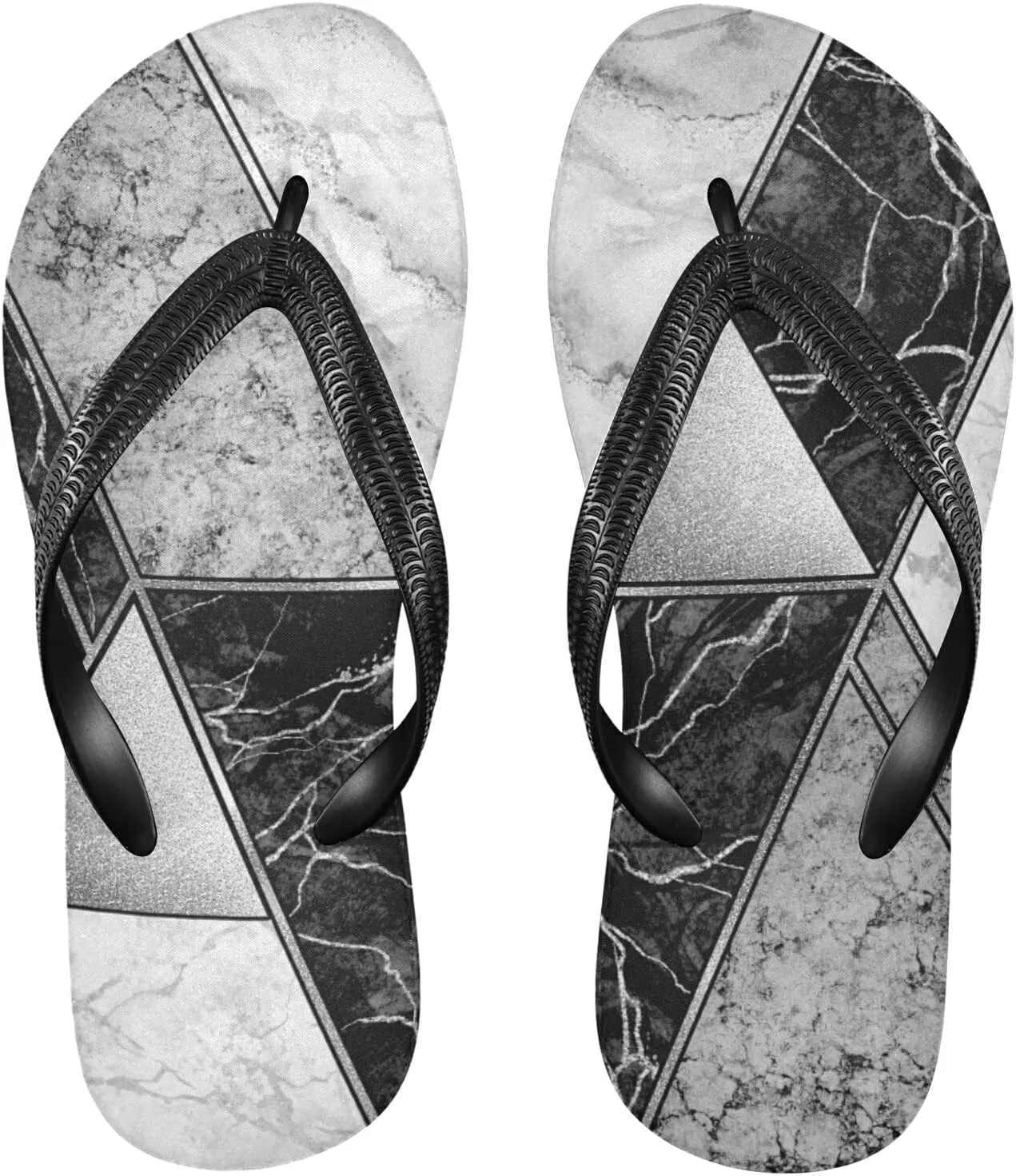 Poeticcity Flip Sandal Men Women Flip Flops for Hotel Spa Home Slippers Bedroom Travel S-XXL