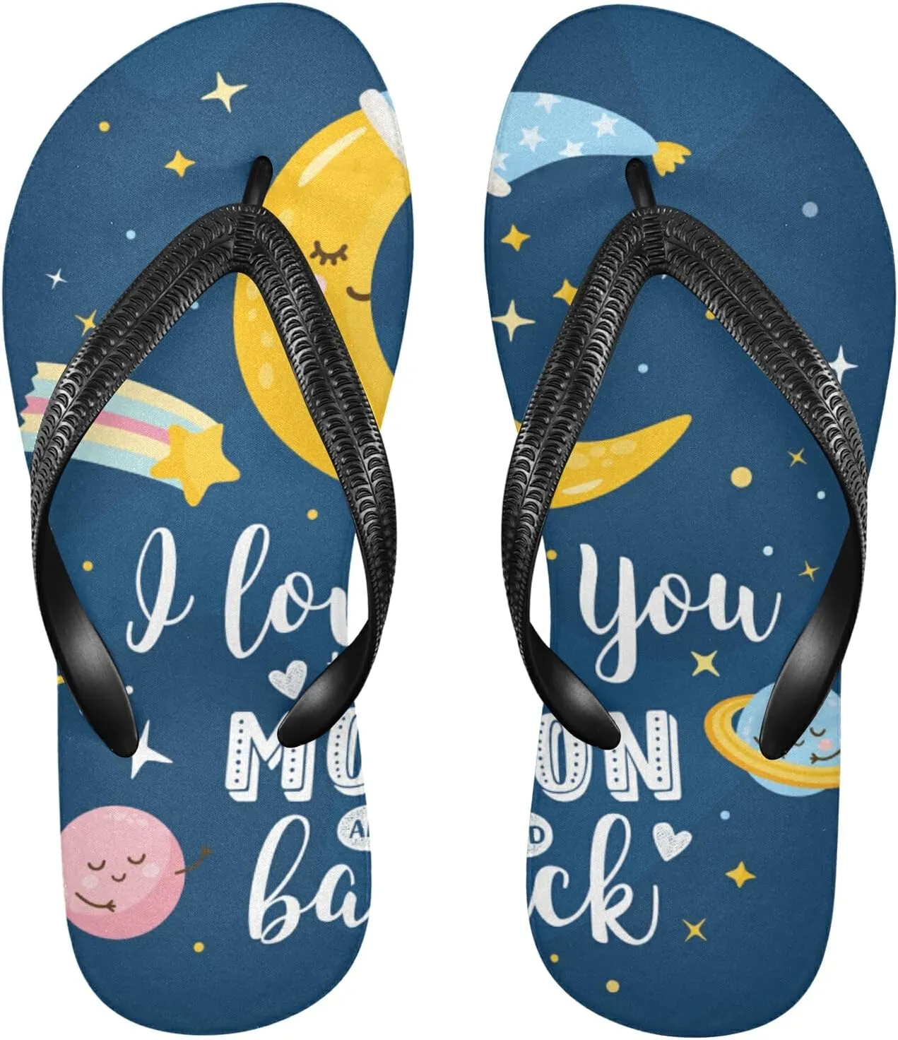 Poeticcity Flip Sandal Men Women Flip Flops for Hotel Spa Home Slippers Bedroom Travel S-XXL