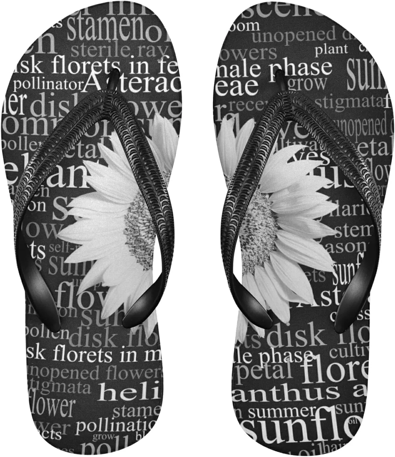 Poeticcity Flip Sandal Men Women Flip Flops for Hotel Spa Home Slippers Bedroom Travel S-XXL