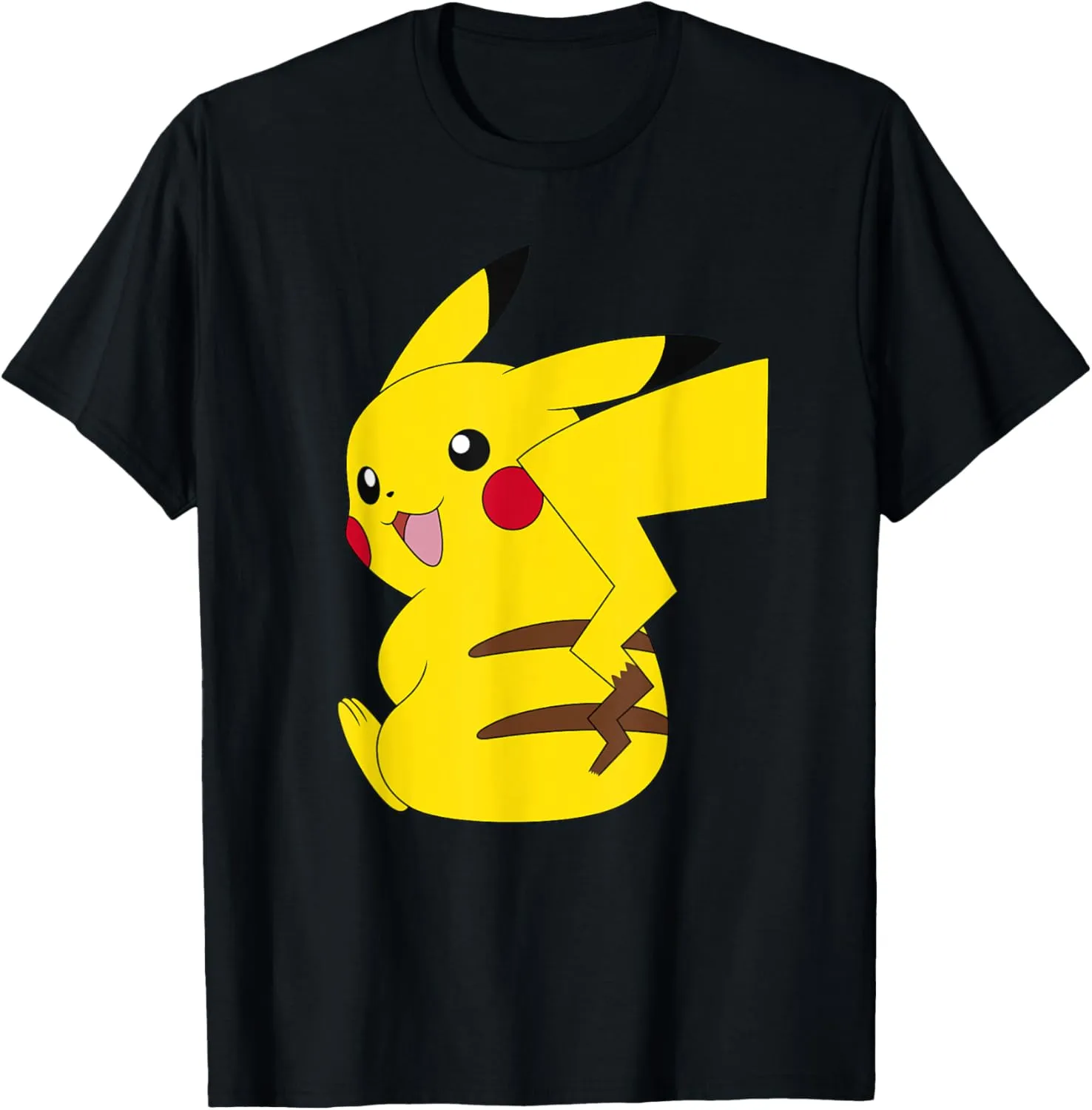 Pokémon Sitting Pikachu Looking Over Shoulder Big Portrait T-Shirt