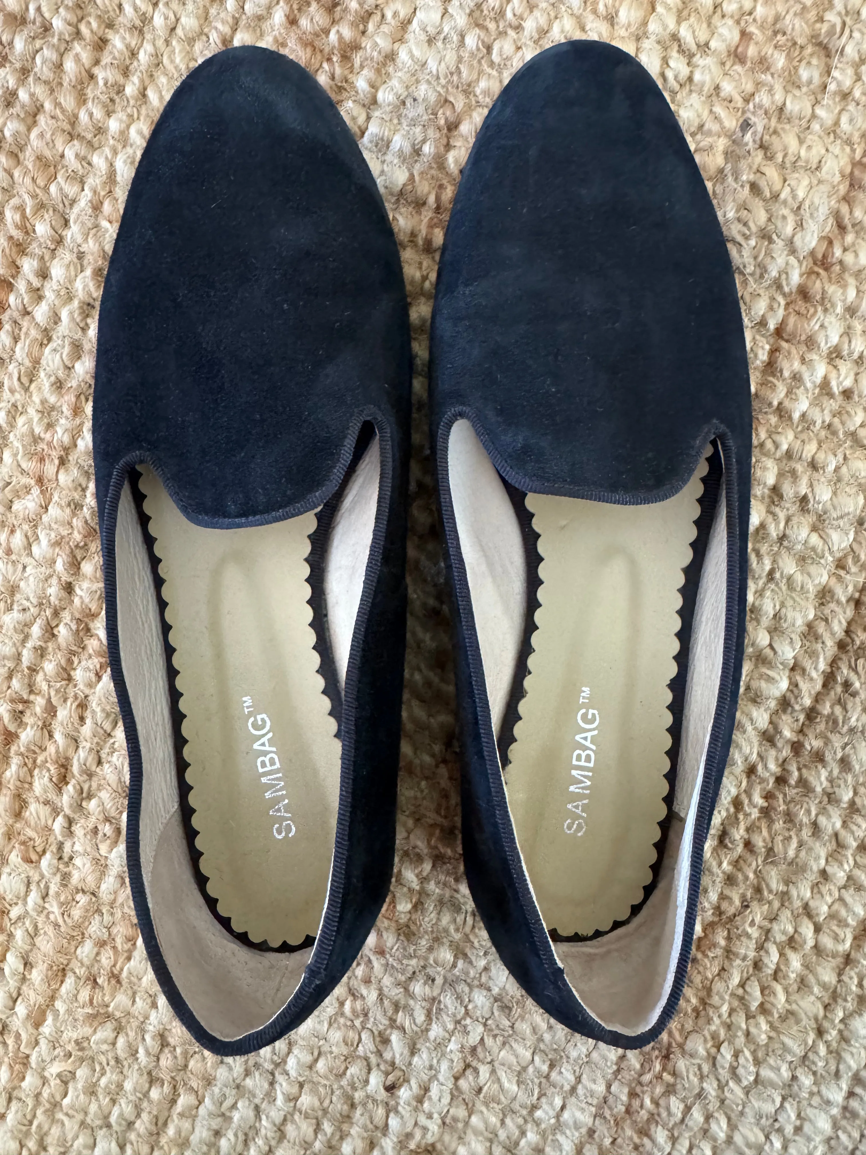 Pre-loved Sambag Lola Black Suede Loafer