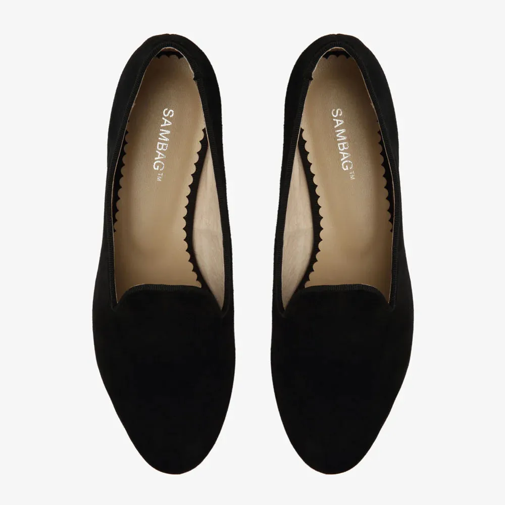 Pre-loved Sambag Lola Black Suede Loafer